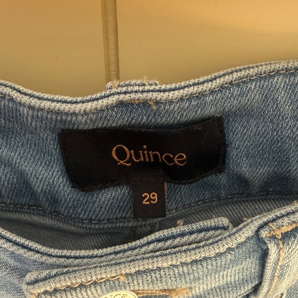 Quince Light Blue Women's Ankle Jeans - Picture 2 of 4